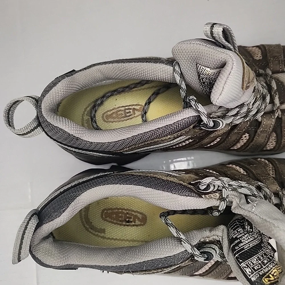Keen Utility Flint Low‎ Men's 8D  Gargoyle/Forest Night Steel Toe Waterproof